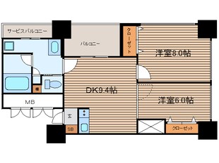 アルグラッド・ザ・タワー心斎橋の物件間取画像